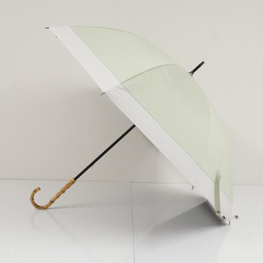 完全遮光日傘 サンバリア100 USED美品 Mサイズ グリーン×ホワイト