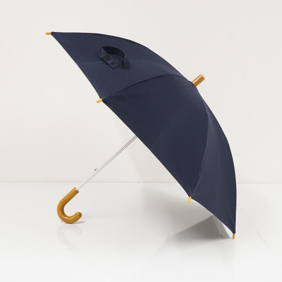 完全遮光日傘 芦屋ロサブラン USED品 キッズ用 プレーン ネイビー 晴雨