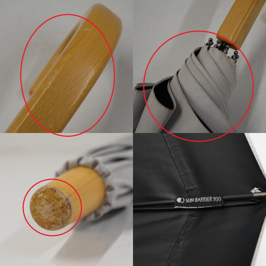 サンバリア100 完全遮光日傘 USED美品 Sサイズ コンビ moku グレー UV