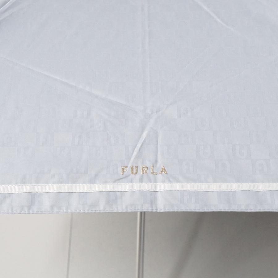 FURLA（フルラ） 折りたたみ日傘 USED美品 晴雨兼用 モノグラム ロゴ