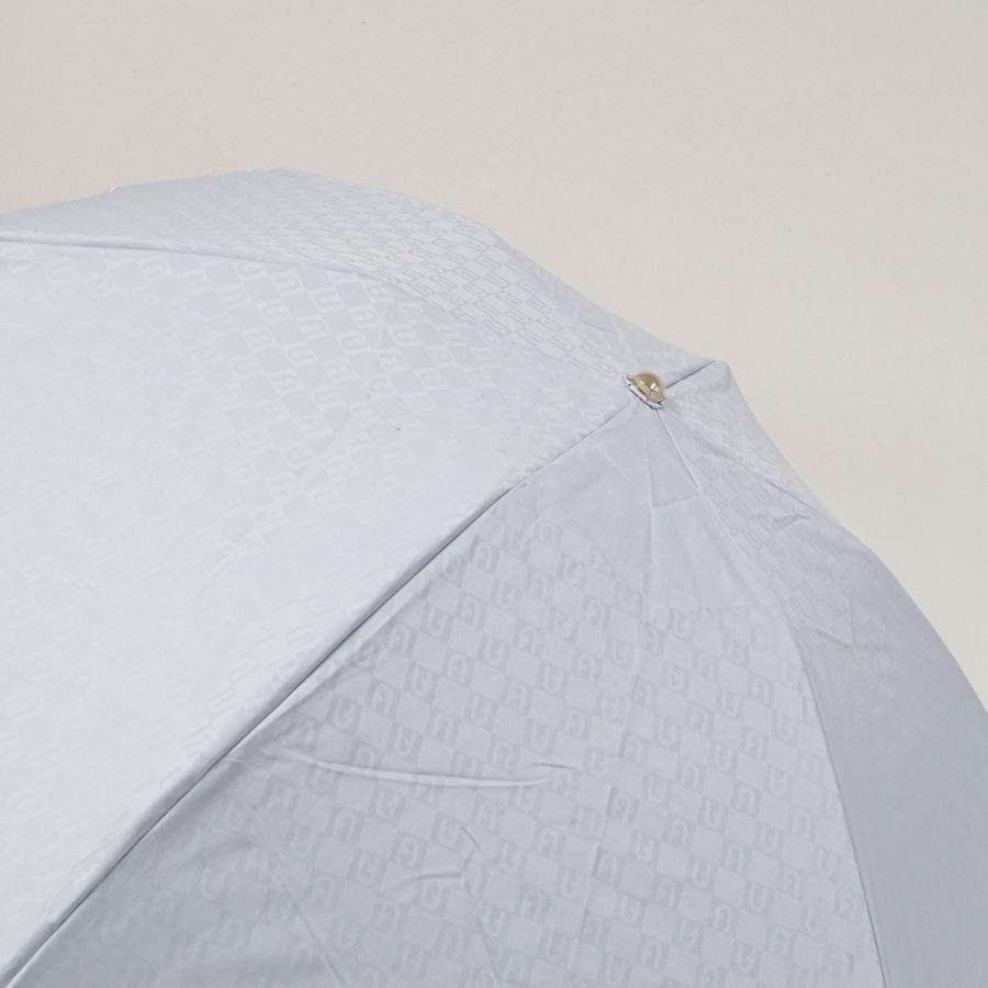 FURLA（フルラ） 折りたたみ日傘 USED美品 晴雨兼用 モノグラム ロゴ