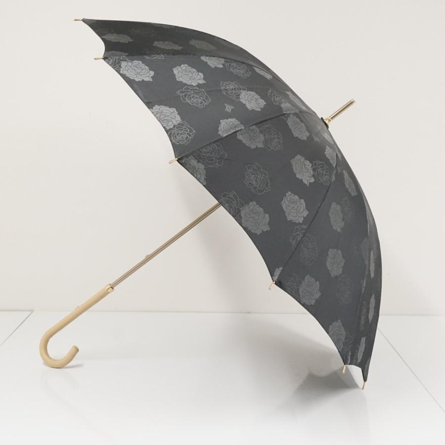 LANVIN COLLECTION 傘 ランバンコレクション USED美品 ブラック 薔薇