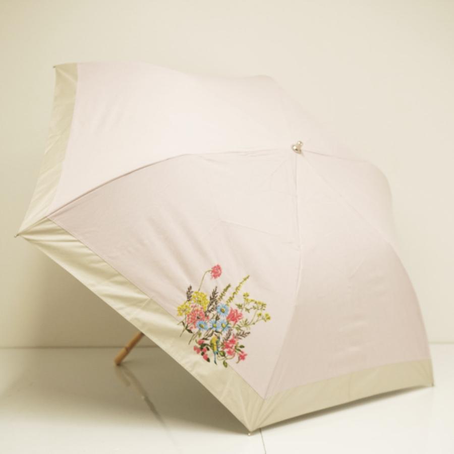 未使用アクアスキュータム花柄刺繍東レサマーシールド日傘長傘55cmピンク Aquascutum（アクアスキュータム） 折りたたみ日傘 USED品 晴雨兼用