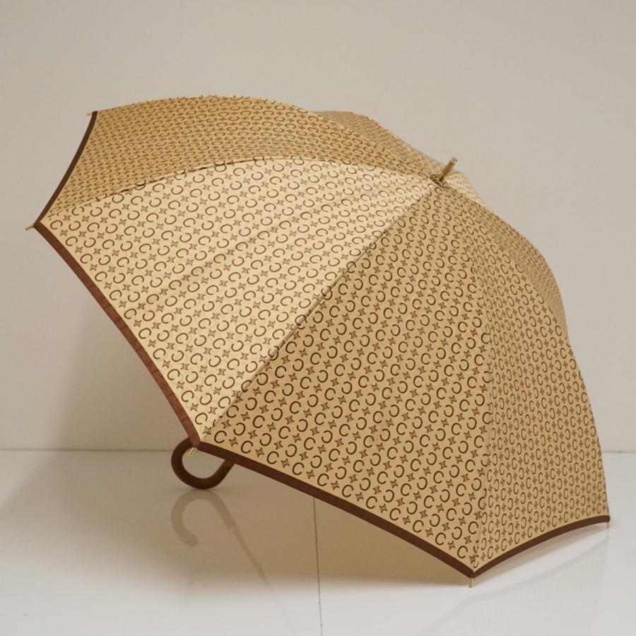 CELINE（セリーヌ） 傘 USED品 高級 ブランド マカダム ロゴ ベージュ