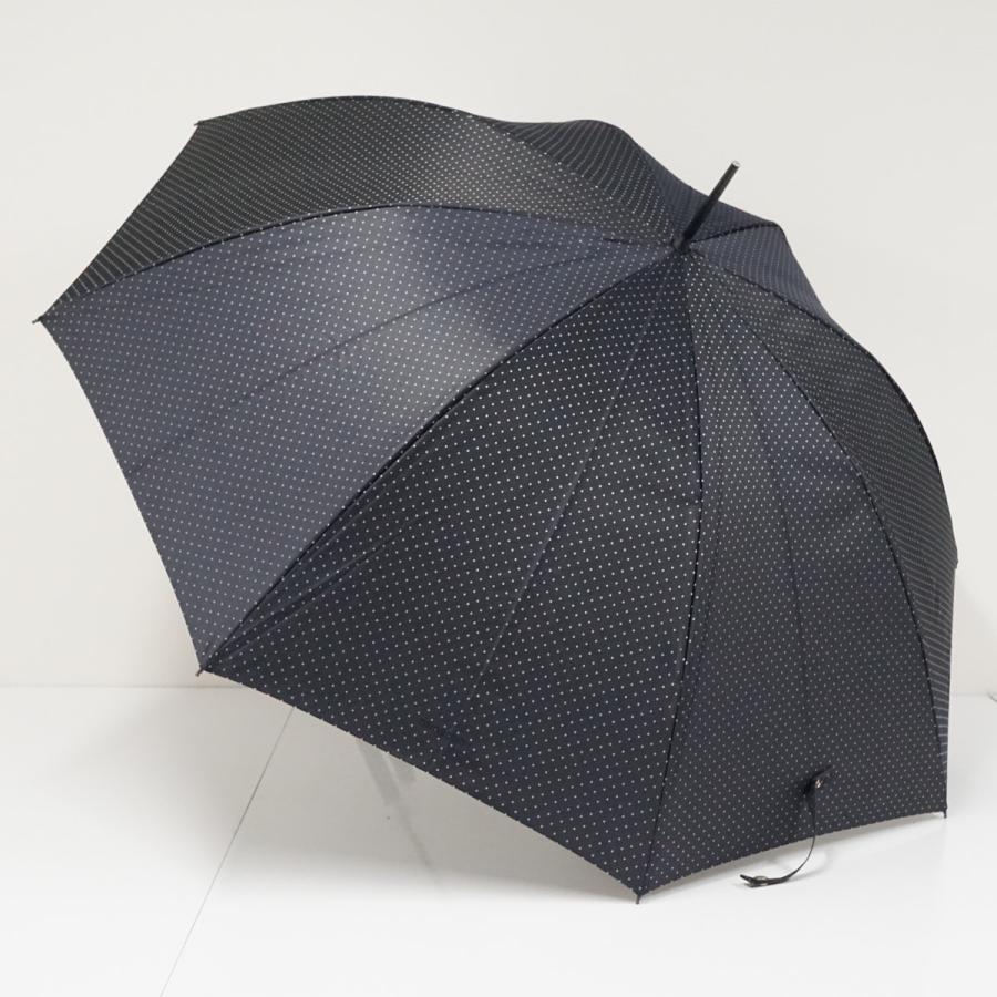 BURBERRY（バーバリー） 高級傘 USED美品 ピンドット ネイビー グラス