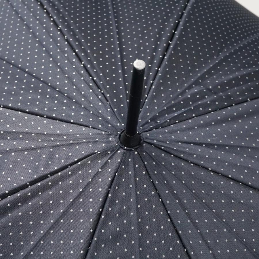 BURBERRY（バーバリー） 高級傘 USED美品 ピンドット ネイビー グラス