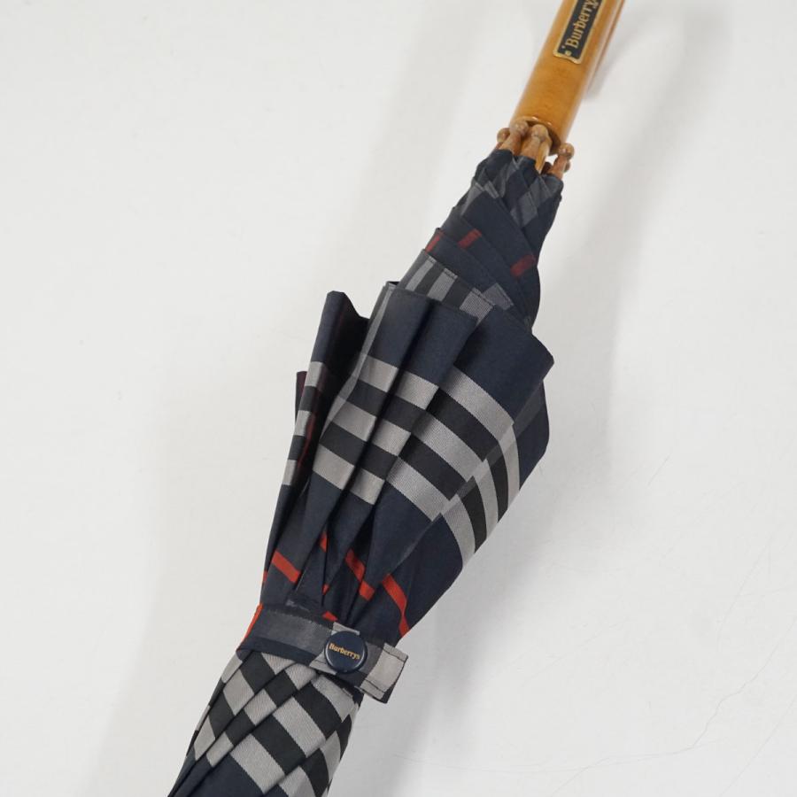 BURBERRY（バーバリー） 高級傘 USED美品 チェック ネイビー 定番柄