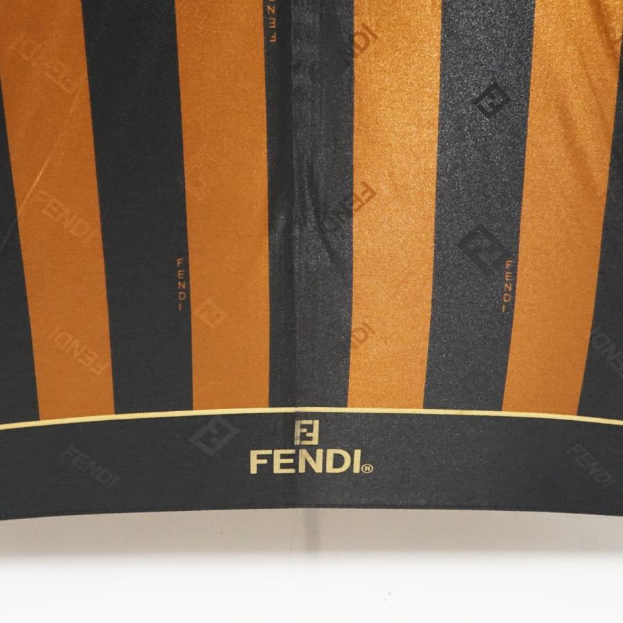 FENDI（フェンディ） 傘 USED品 高級 ストライプ ブラウン ブラック
