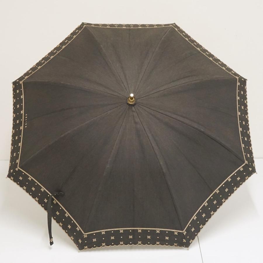 CELINE（セリーヌ） 日傘 USED品 マカダム 晴雨兼用 ブラック