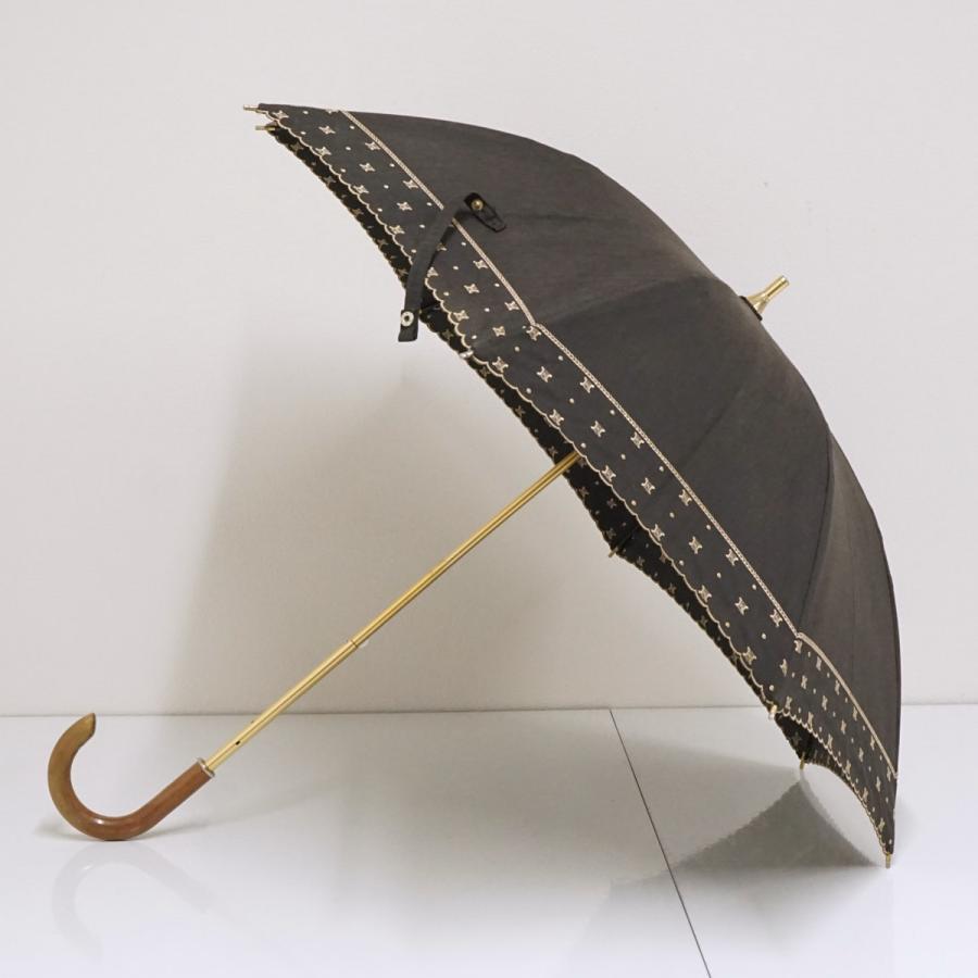 CELINE（セリーヌ） 日傘 USED品 マカダム 晴雨兼用 ブラック