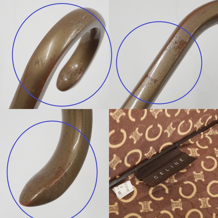 CELINE（セリーヌ） 傘 USED品 絶版 C マカダム ブラウン ベージュ