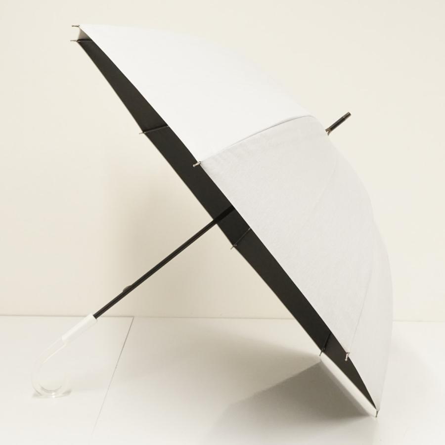 サンバリア100 完全遮光 日傘 USED美品 Mサイズ UV 遮熱 55cm 完全遮光日傘 サンバリア100 USED美品 Mサイズ moku グレー クリア手元