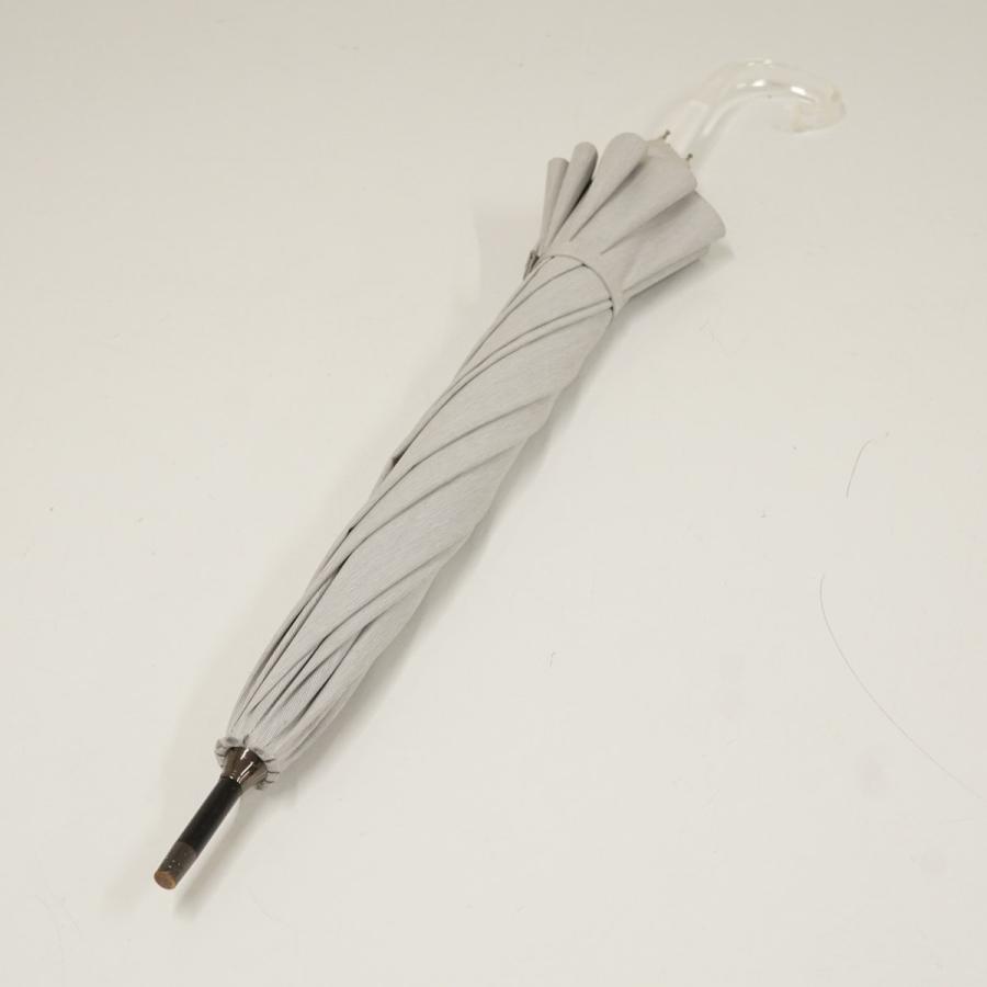 完全遮光日傘 サンバリア100 USED美品 Mサイズ moku グレー クリア手元