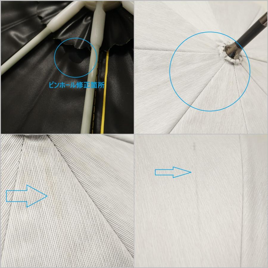 完全遮光日傘 サンバリア100 USED美品 Mサイズ moku グレー クリア手元