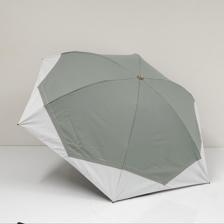 FURLA（フルラ） 折りたたみ日傘 USED品 一級遮光 晴雨兼用 オリーブ