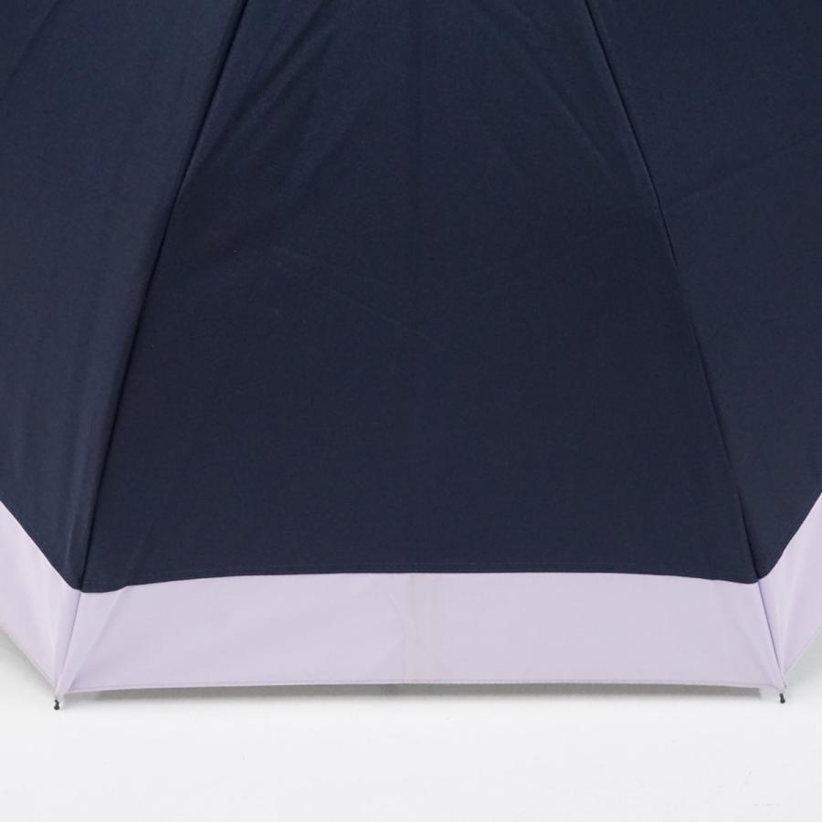 完全遮光折日傘 芦屋ロサブラン USED品 2段折 コンビ ネイビー