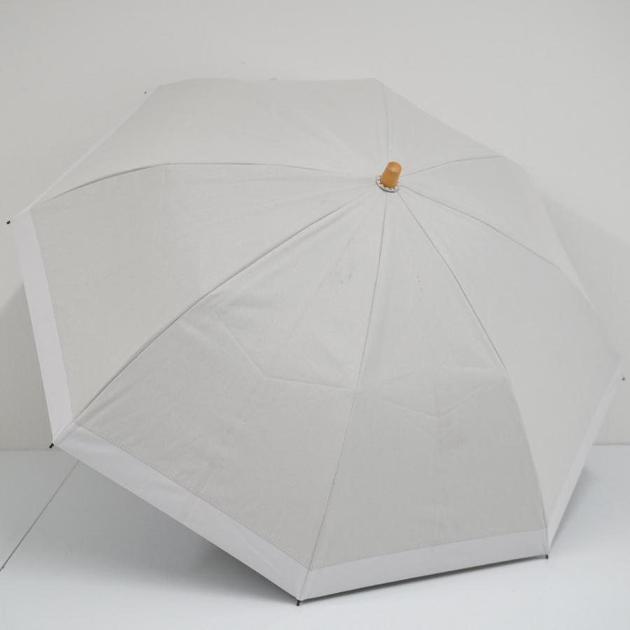 【美品、新品未使用】サンバリア100　折りたたみ日傘　２段折 / コンビmoku サンバリア100 完全遮光折日傘 USED美品 2段折 コンビmoku アイボリー