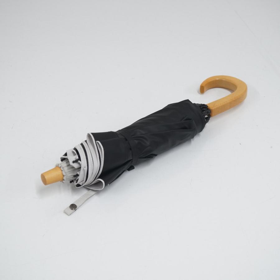 サンバリア100 完全遮光折日傘 USED美品 2段折 コンビmoku アイボリー