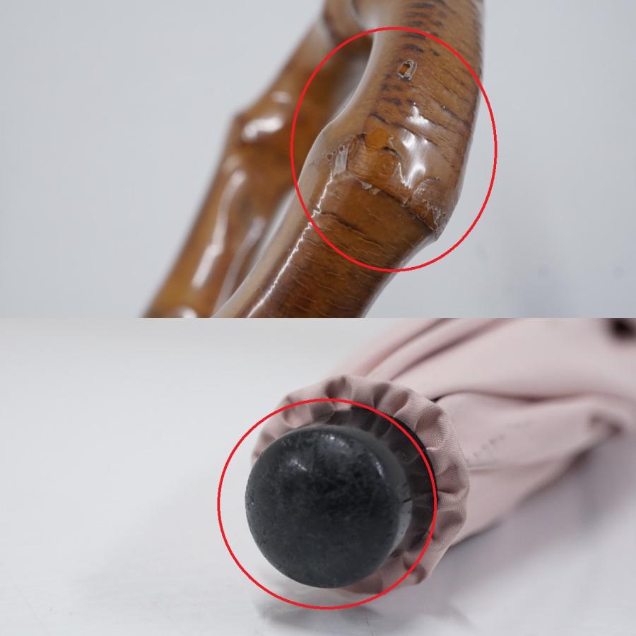 芦屋ロサブラン 完全遮光 折りたたみ日傘 USED美品 2段折 フリル