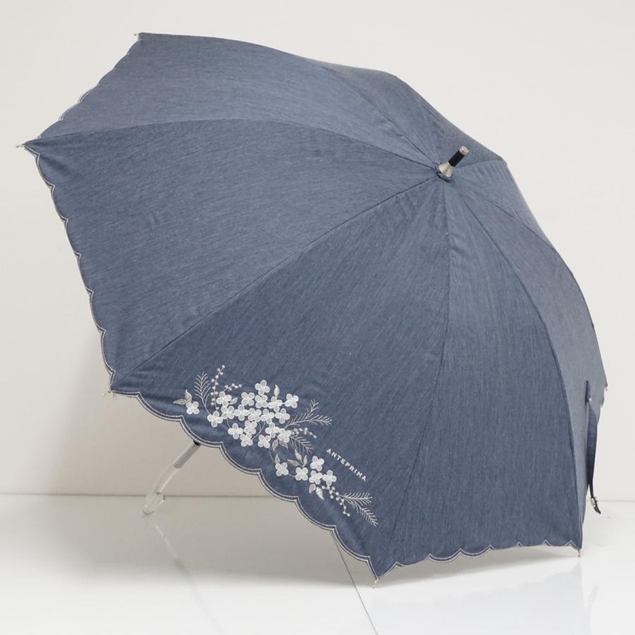 ANTEPRIMAアンテプリマ 晴雨兼用 折りたたみ傘 サマーシールドLII 紺 ANTEPRIMA（アンテプリマ） 日傘 USED美品 晴雨兼用 サマーシールドLi