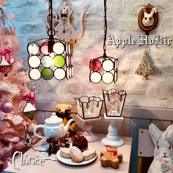 ステンドグラス キャンドル スタンド Clarice・クラリーチェ クリスマス ガラス LEDライト｜witches-kitchen｜05