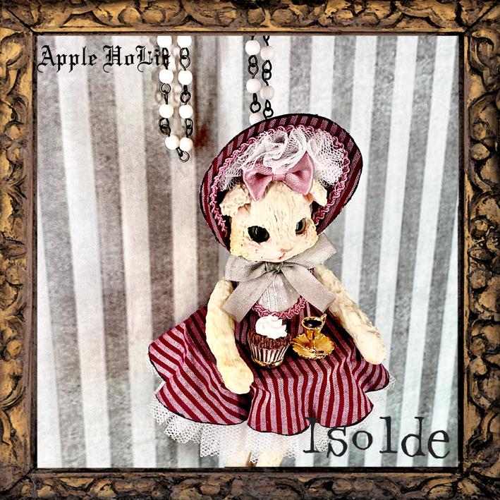 ロング ネックレス White Cat Isolde・白猫 イゾルデ ハンドメイド アクセサリー 雑貨 猫 ペンダント｜witches-kitchen｜03