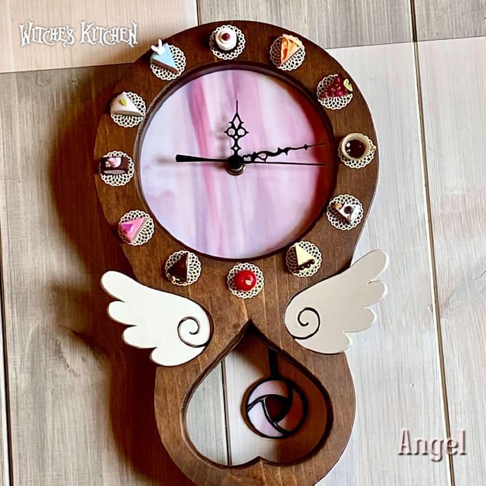 振り子時計 Angel Pink・エンジェル ピンク フェイクスイーツ