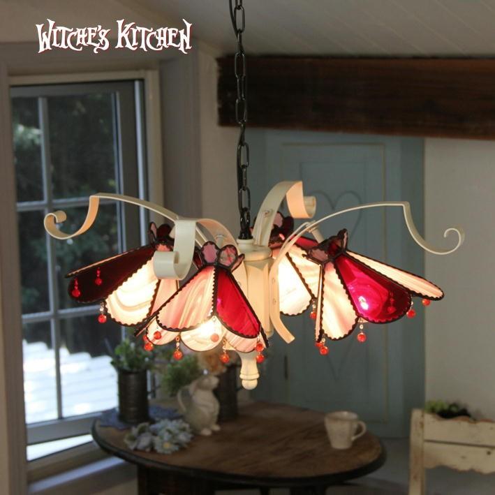 ステンドグラス ランプ シャンデリア 照明 おしゃれ Cranberry 