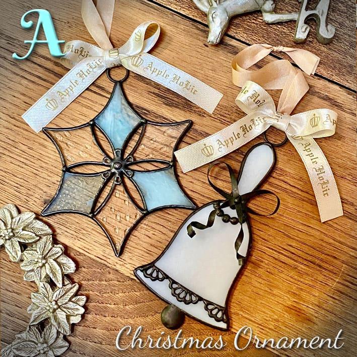 作家 ハンドメイド クリスマス オーナメント 01 ガラス ステンド 作家 ハンドメイド クリスマス オーナメント 01 ガラス ステンド