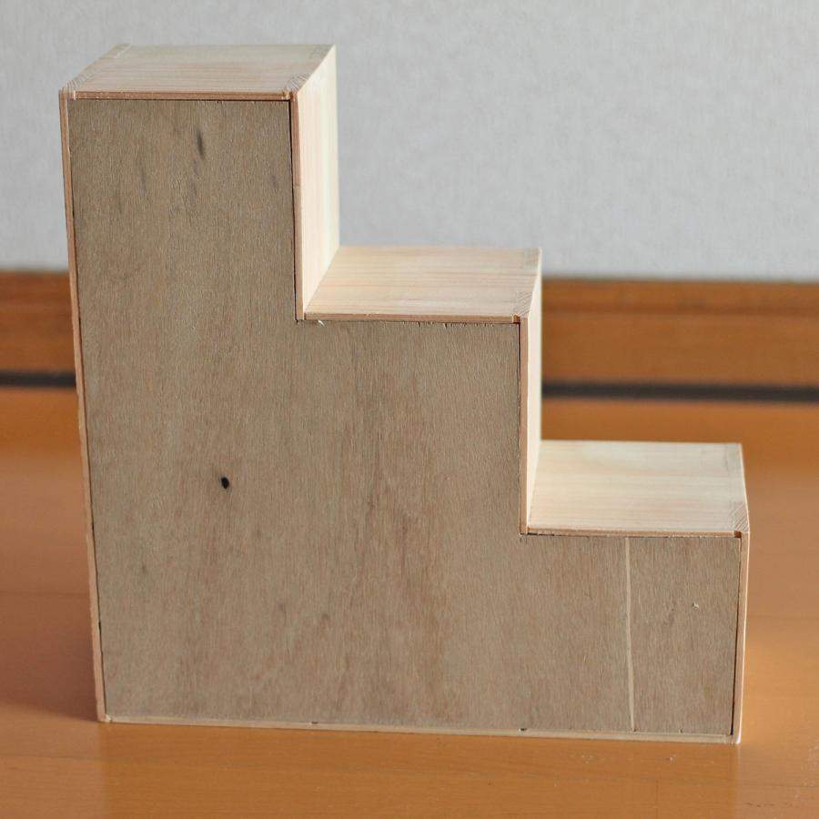 小物入れ 手作り 木製 ミニチュア 雑貨 1点もの 階段箪笥 : ウィズ