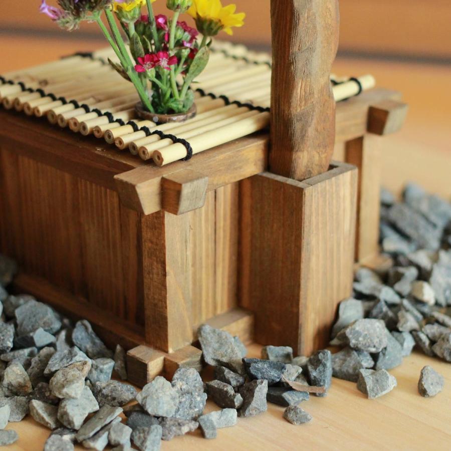 アンティーク レトロ ジオラマ 木製 ミニチュア つるべ井戸 : ウィズ