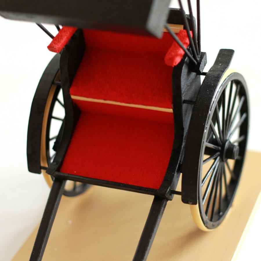 手作り 木製 ミニチュア アンティーク 雑貨 1点もの 人力車 : ウィズ