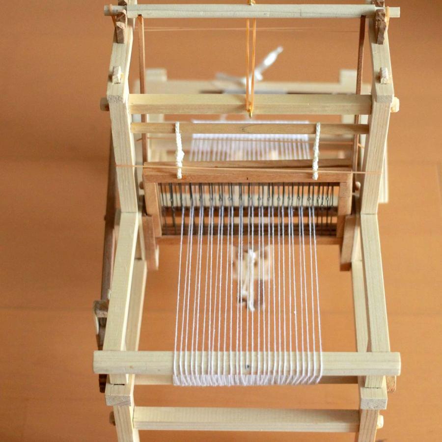 機織り機 手作り 木製 ミニチュア アンティーク 雑貨 1点もの : ウィズ