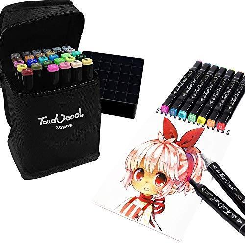 マッキー 油性ペン セット 30色 スタント付き アートマーカー マッキー 油性 マジック イラストマーカー イラスト 手作りアルバム 手帳 イラスト 色塗り ふでタ お1人様1点限り