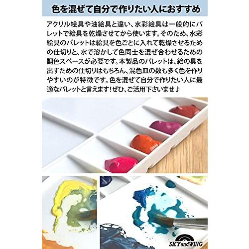 ネット限定 広い 水彩パレット 絵の具パレット ２０色対応 絵の具 水彩 パレット Skyandwing 調色 プラスチックパレット 絵具 スペースが魅力 その他キッチン 日用品 文具 Www We Job Com