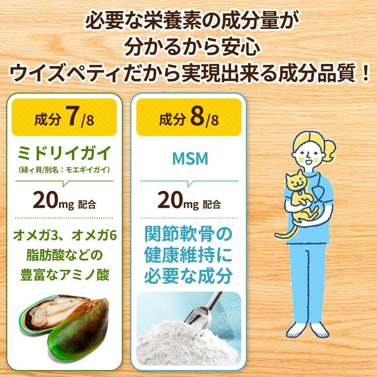 猫用関節サプリ 毎日散歩）【イミダゾールペプチド グルコサミン