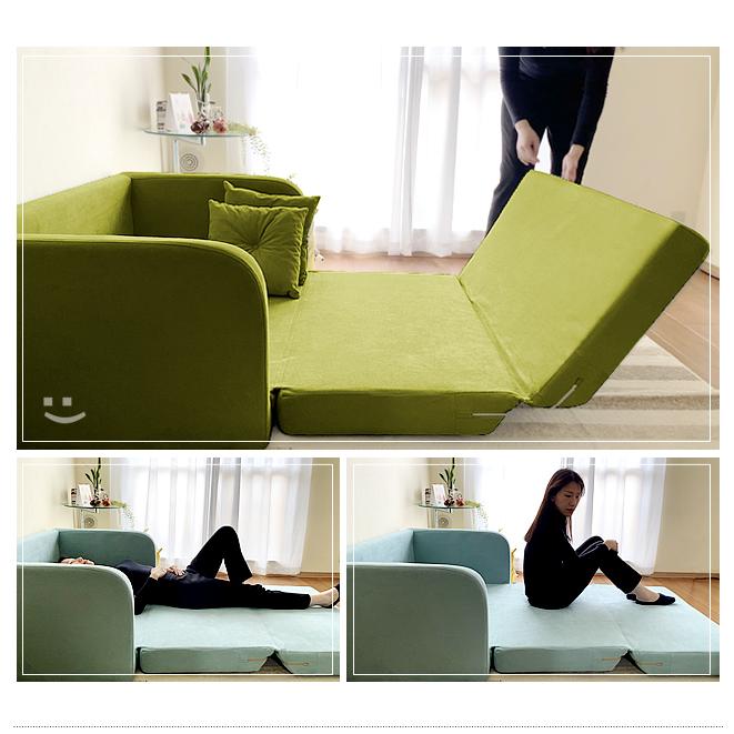 With：）SOFA（ウィズソファ） ソファーベッド 2人掛け ベルベット調