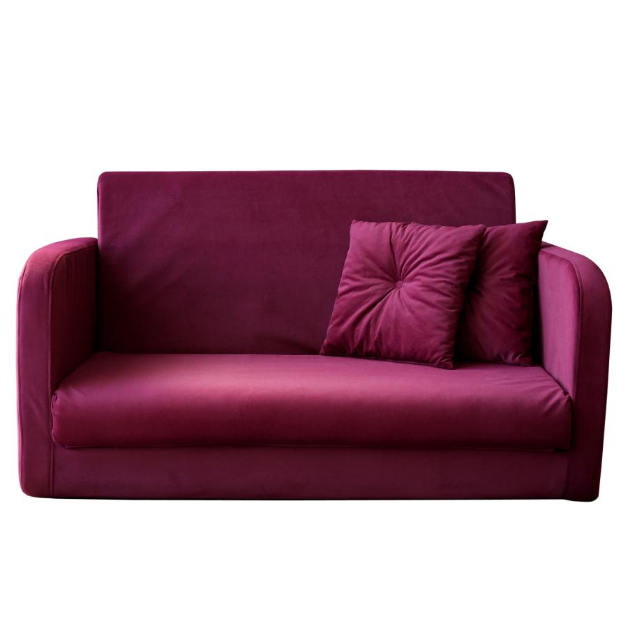 With：）SOFA ソファーベッド ソファベッド ベルベット調生地