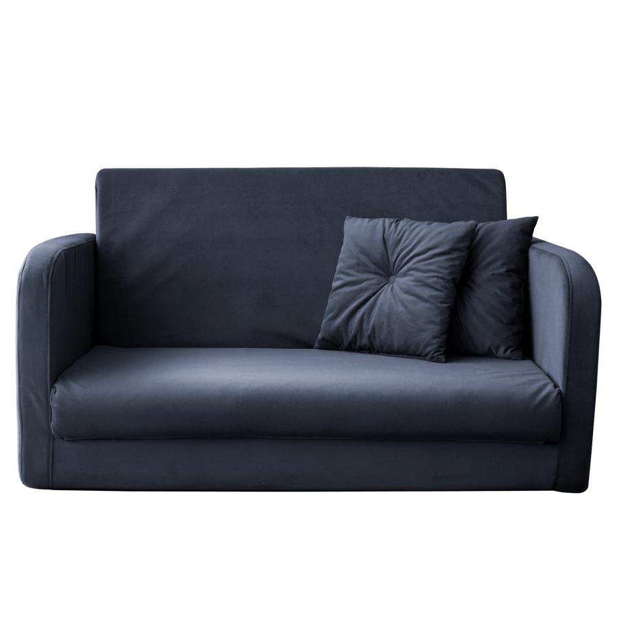 With：）SOFA ソファーベッド ソファベッド ベルベット調生地