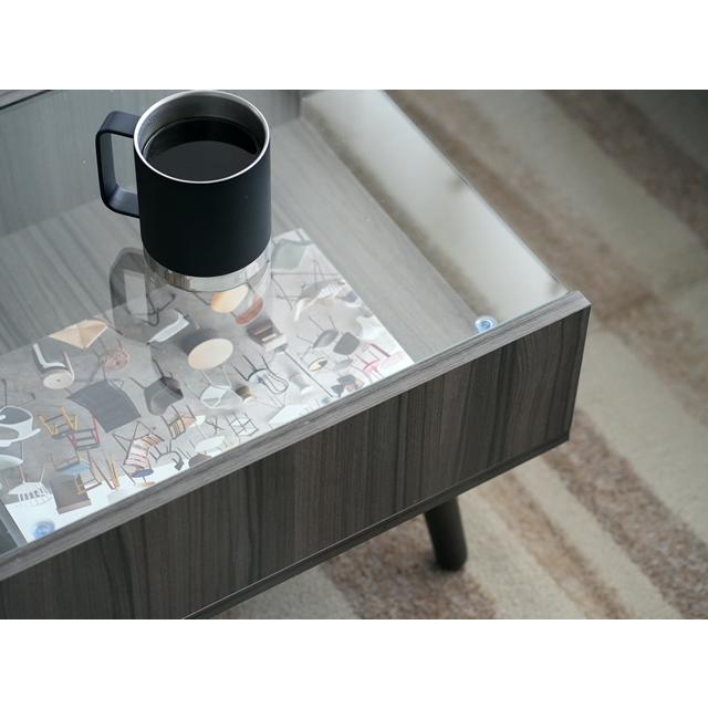 期間限定 テーブル センターテーブル 引出し付き メラミン ローテーブル リビングテーブル おしゃれ 北欧 収納 引き出し コンパクト スリム ct002 | With：）SOFA | 15