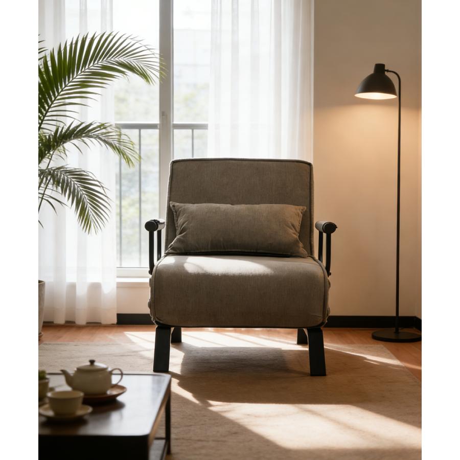 ソファベッド コンパクト 幅60cm 14段階リクライニング カバーリング仕様 脚収納式 さらさら生地 1人用 ソファ 1人掛け 省スペース msb60 | With：）SOFA | 10