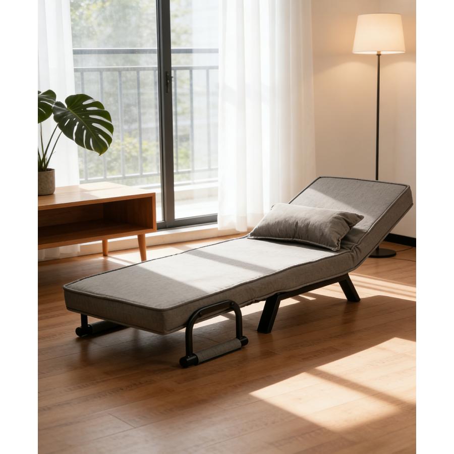 ソファベッド コンパクト 幅60cm 14段階リクライニング カバーリング仕様 脚収納式 さらさら生地 1人用 ソファ 1人掛け 省スペース msb60 | With：）SOFA | 09