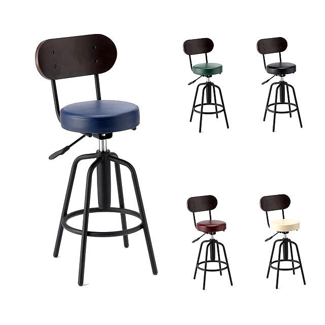 タム／カウンターチェア　バーチェア　ブラックレザー　昇降 タム様専用／カウンターチェア バーチェア ブラックレザー 昇降