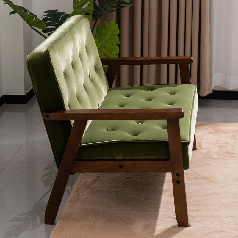 With：）SOFA（ウィズソファ） 爆買 ソファ ソファー 2人掛け 木ひじ