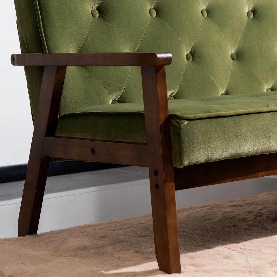 With：）SOFA（ウィズソファ） 爆買 ソファ ソファー 3人掛け 木肘 木