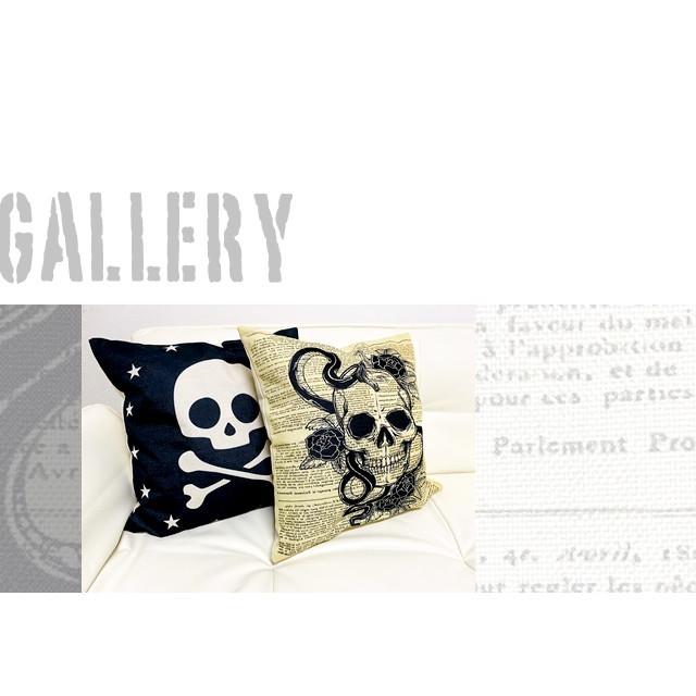 With：）SOFA 期間限定特価 クッション 抱き枕 スカル ドクロ