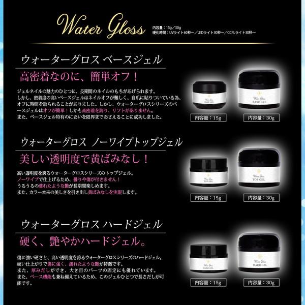 ジェルネイル ウォーターグロス ハードジェル 30g 1個販売 #0 : with
