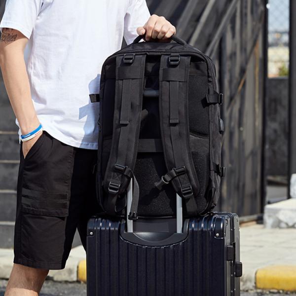 リュック ビジネスリュック レディース メンズ 通学 大容量 黒 シンプル リュックサック フィットネスバッグ 通勤バッグ 出張 PC 40L | withBambi | 19