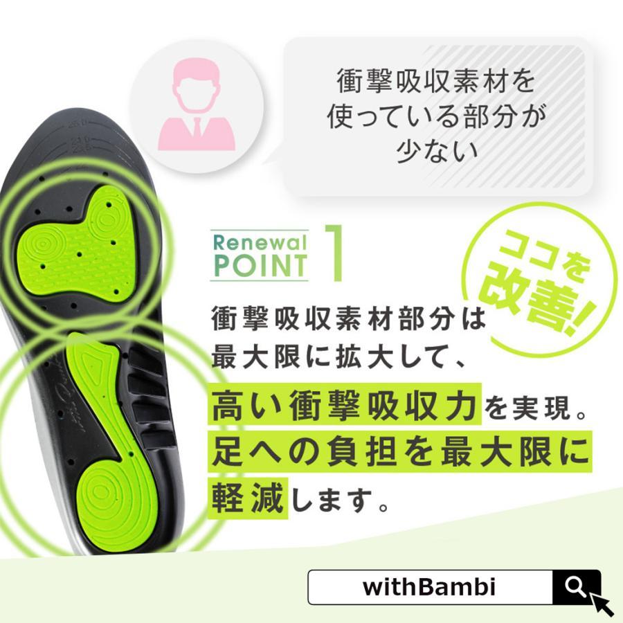 withBambi インソール アーチサポート 偏平足 土踏まず 衝撃吸収 反発