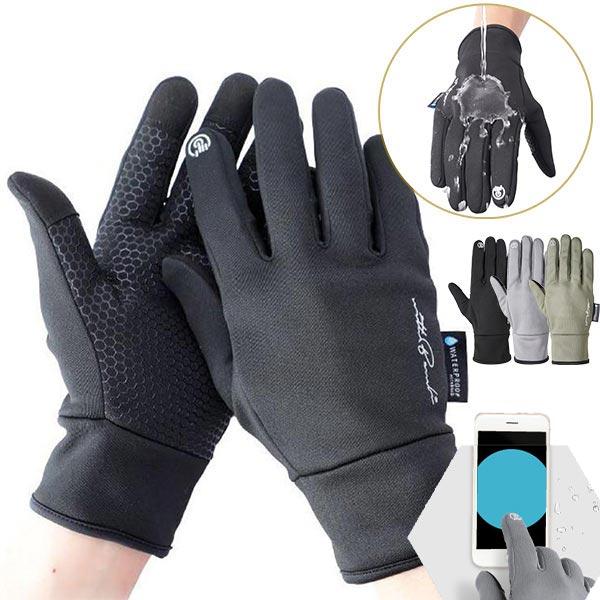 自転車・通勤・散歩に！水を弾くあったか手袋。スマホ操作OK | withBambi | 24